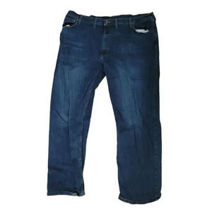 Wrangler Men's‎ Size 44 x 30 Regular Fit Dark Wash Blue Jeans 96FXVCN